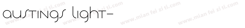 Austings Light字体转换